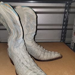 Los Altos sz. 8 crocodile boots gator cowboy boots