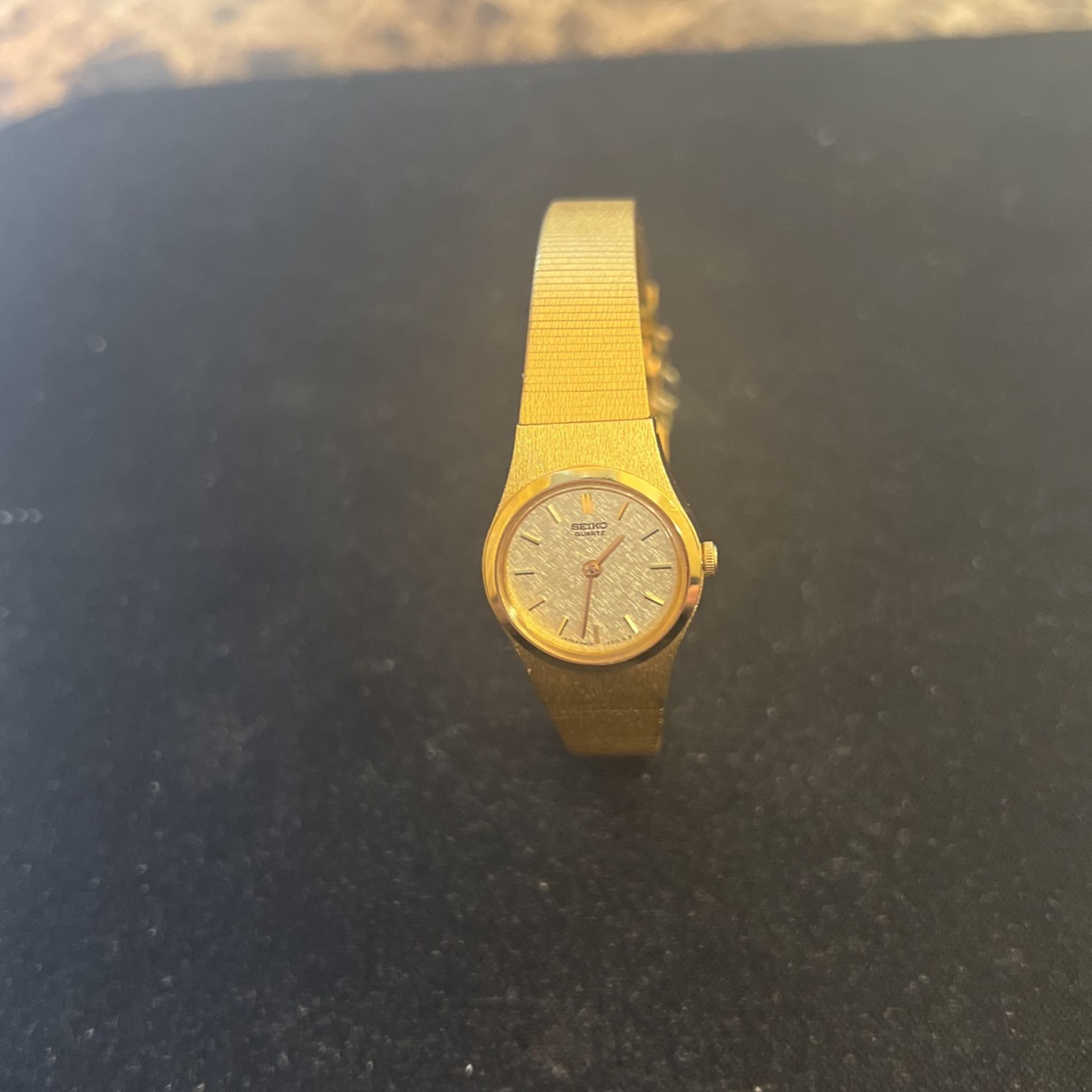 Seiko Women’s Watch Gold Plated with Safety Dress Chain Truly Vintage
