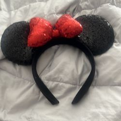 Minnie Mouse Sequin Ears Headband