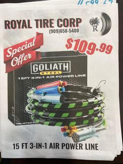 12ft Or 15ft Truck Trailer Air Power Line 7 Way Cable