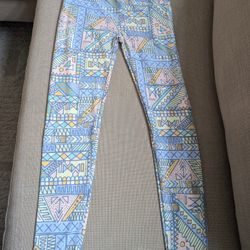 NWT LuLaRoe Leggings - Pastel Tribal Print, One Size