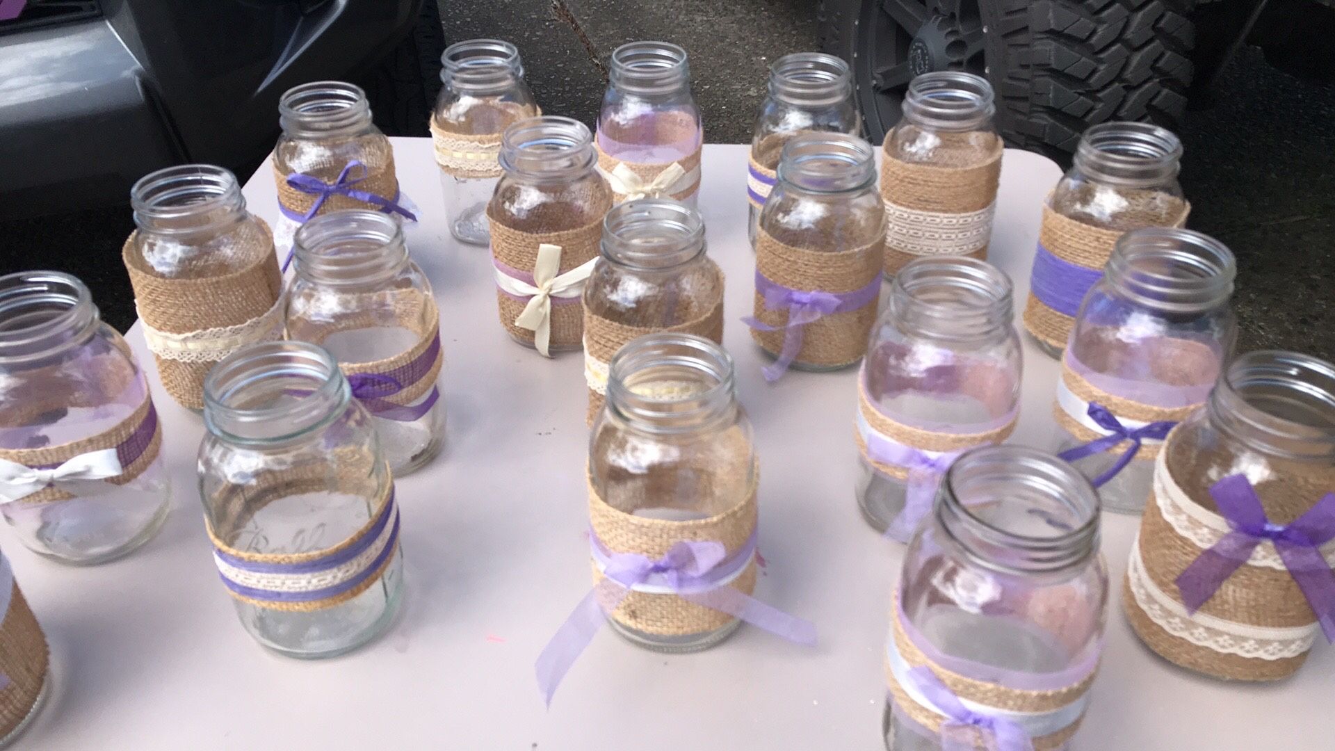 Mason jar Centerpieces