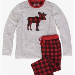  NEW EDDIE BAUER MENS RED BUFFALO  PIJAMAS
