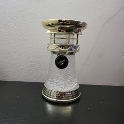 Bath & Body Works Lighthouse GLITTER Water Globe 3 Wick Candle Holder (H)