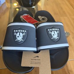 Raiders Nike Slides