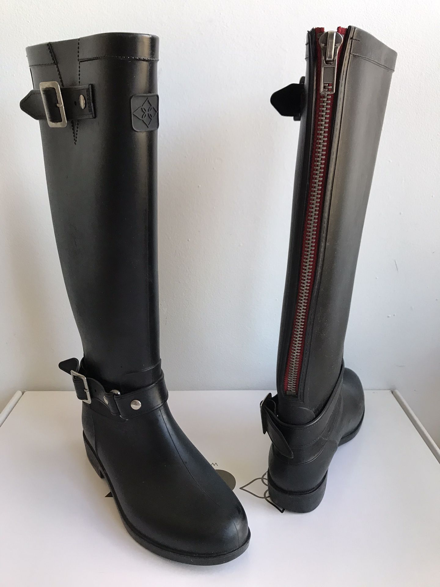 Equestrian tall Rain boots, Dav, SIZE US 6 / EU 36