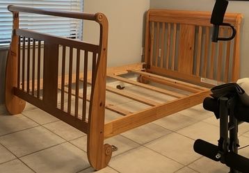 Bed Frame with mattresses