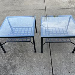 Glass Nightstands