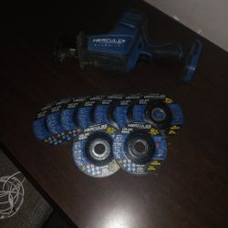 2 Reciprocating Saws And Grinder Blades