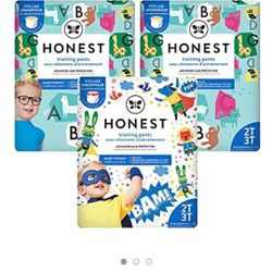 The Honest Company Training Pants | Club Box | Animals & Superheros, 2t3t, 78ct, 78 Count