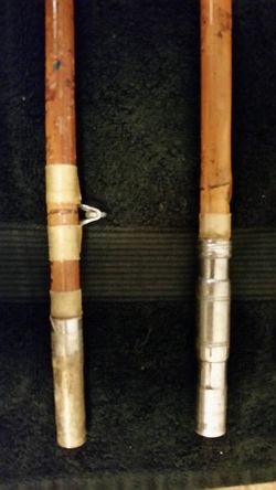 Old bamboo fishing pole