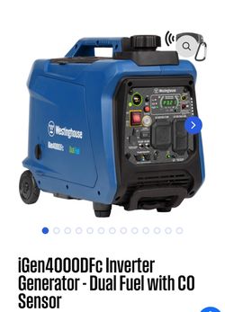 Westinghouse iGen4000DFc Dual Fuel Inverter Generator