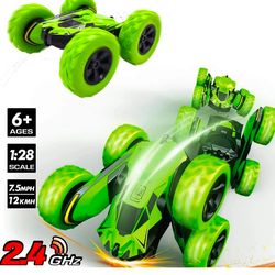 New Threeking Double-Sided Driving Rc Stunt Car Toys Remote Control Cars 360-degree Flips Rotating Gifts Presents for Kids Boys/Girls Ages 6+ #1 Most