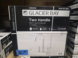 Glacier Bay
Dorind 4 in. Centerset Double Handle High-Arc Bathroom Faucet in Chrome