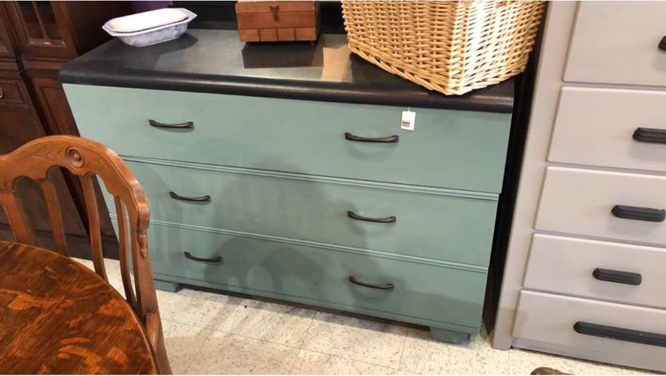 Solid wood painted dresser