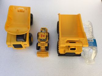 3 construction vehicles