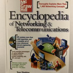 Encyclopedia Of Networking & Telecommunications  (CD-Rom) - Included  Hardback  1447 - Pages 