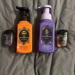Bath & Body Works NIGHTMARE BEFORE CHRISTMAS JACK & SALLY SOAP + Pocketbac SET