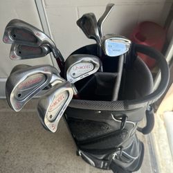 Golf Irons 3-SW, Bag And Towel