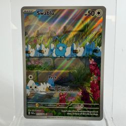 Pokémon TCG paradox rift swablu 213/182 Holo English