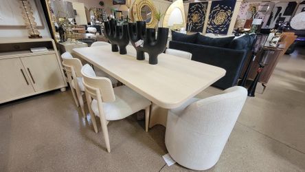 Sale!! Sale!! Contemporary Beautiful Ash Wood 7 Pc Dining Collection