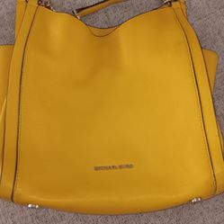 Michael Kors Yellow Leather Purse