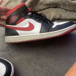 Nike  Air Jordan’s Black White And Red