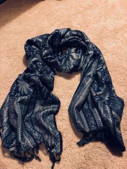 Beautiful blue scarf