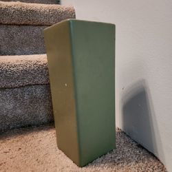 Green Pottery Vase With Markings