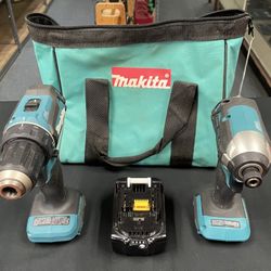 2PC 18v Makita Drill Set w/1 Battery