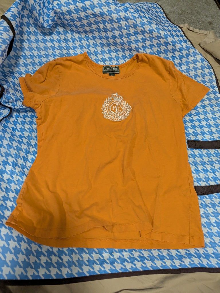 Orange Ralph Lauren Petite Top