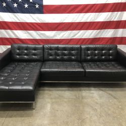 Free Delivery - IKEA MORABO Leather Sectional Couch 