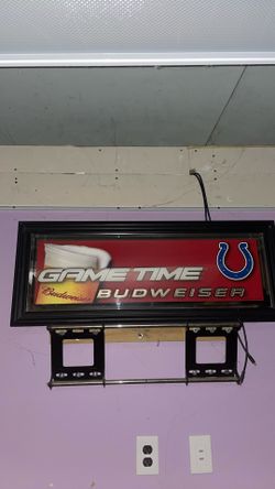 Budweiser Glass Mirror Picture