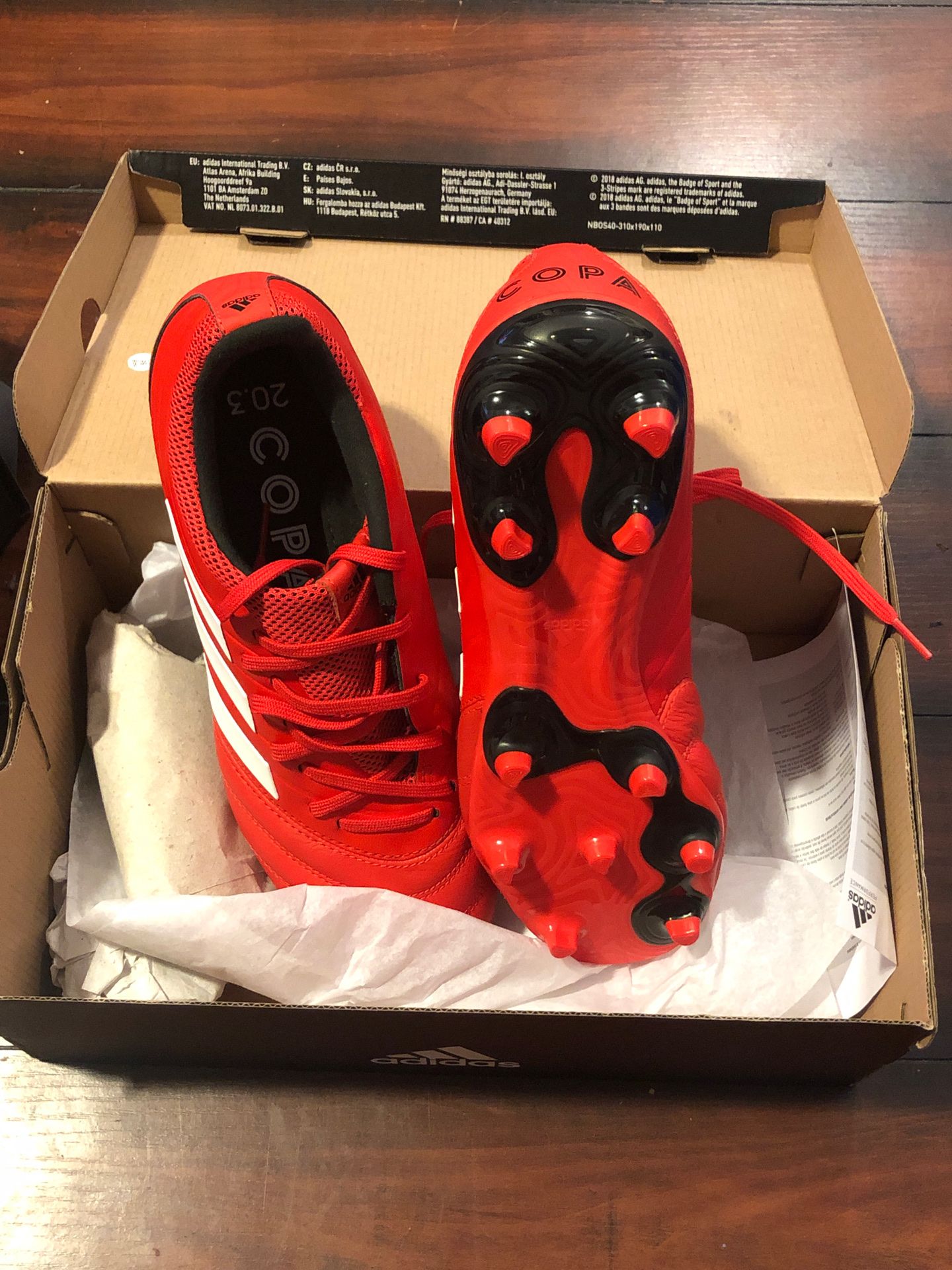 Brand new adidas soccer cleats