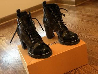 Louis Vuitton - Authenticated Boots - Leather Black For Woman, Very Good Condition