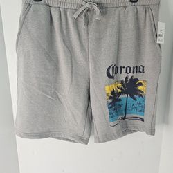Mens Lg(36-38) Corona Summer Jogger Fleece Shorts 
