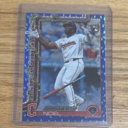 Jhonkensy Noel Blue Holiday Foil Rookie Card- Topps Holiday