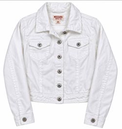Mossimo Women’s White Denim Jacket – Size Medium