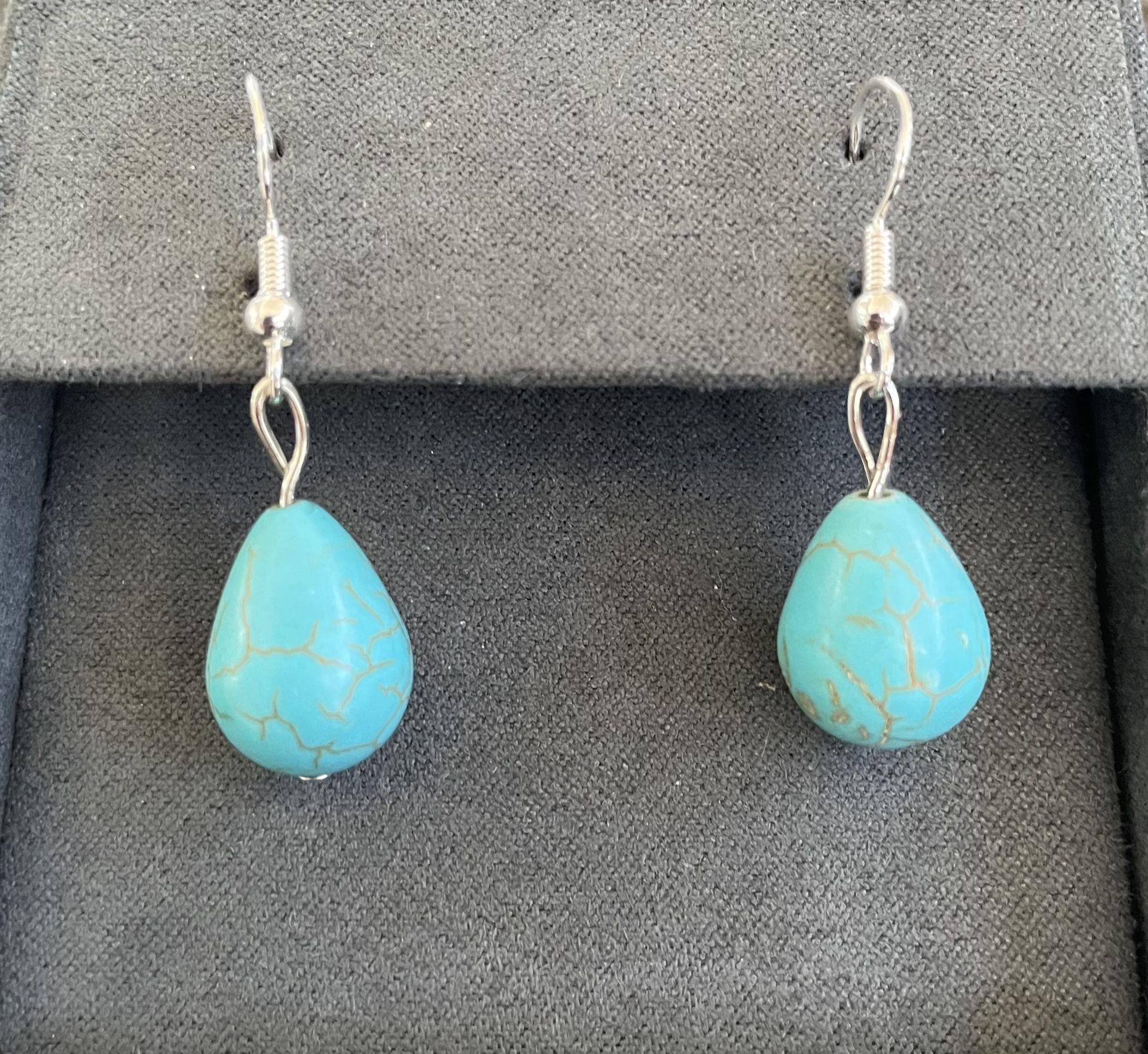 Turquoise Pendant Earrings