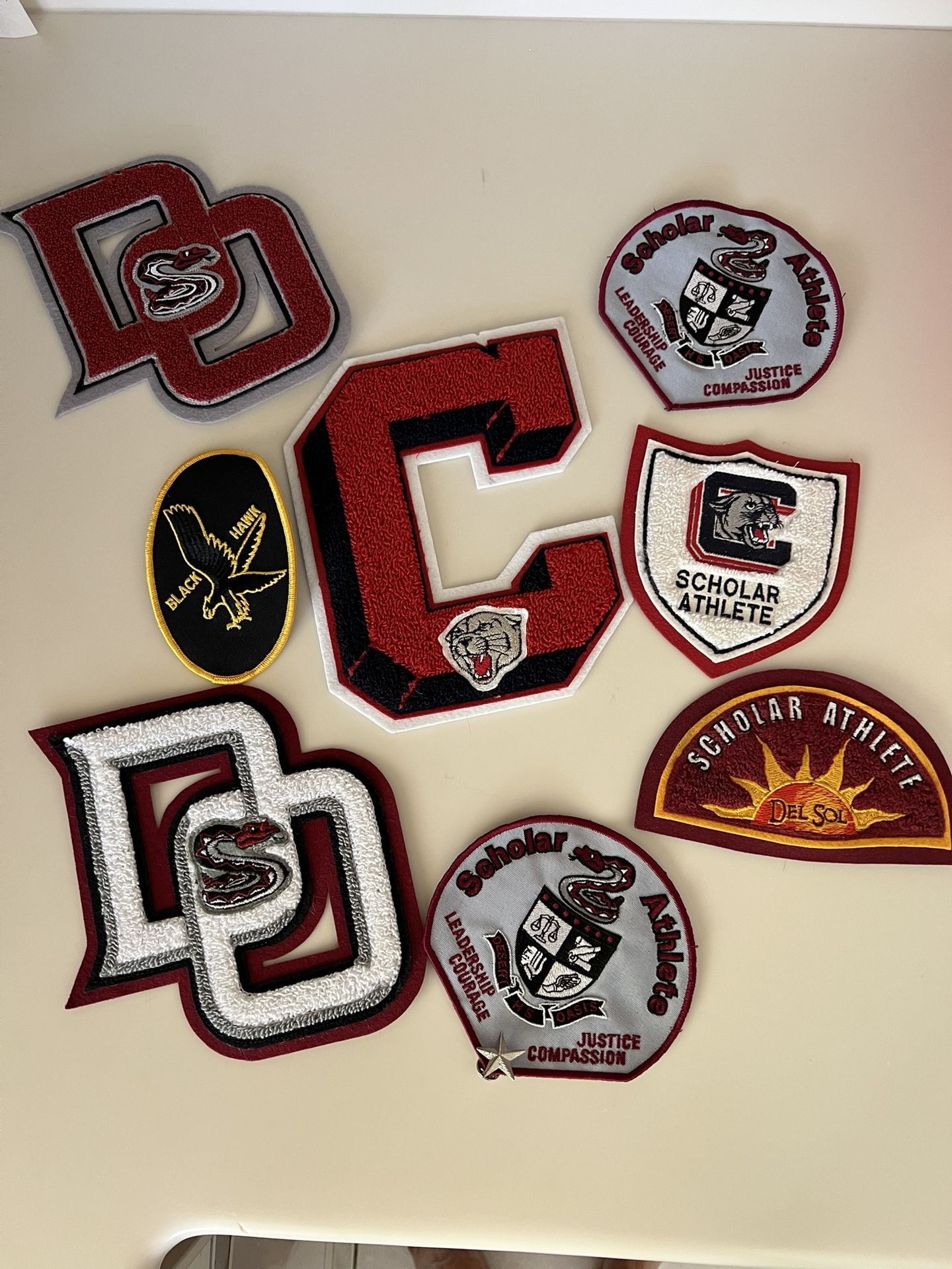 Letterman High School Patches