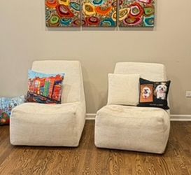 Set of 2 lounge chairs