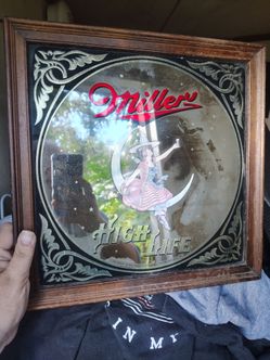 Miller High Life Vintage Bar Mirror Sign