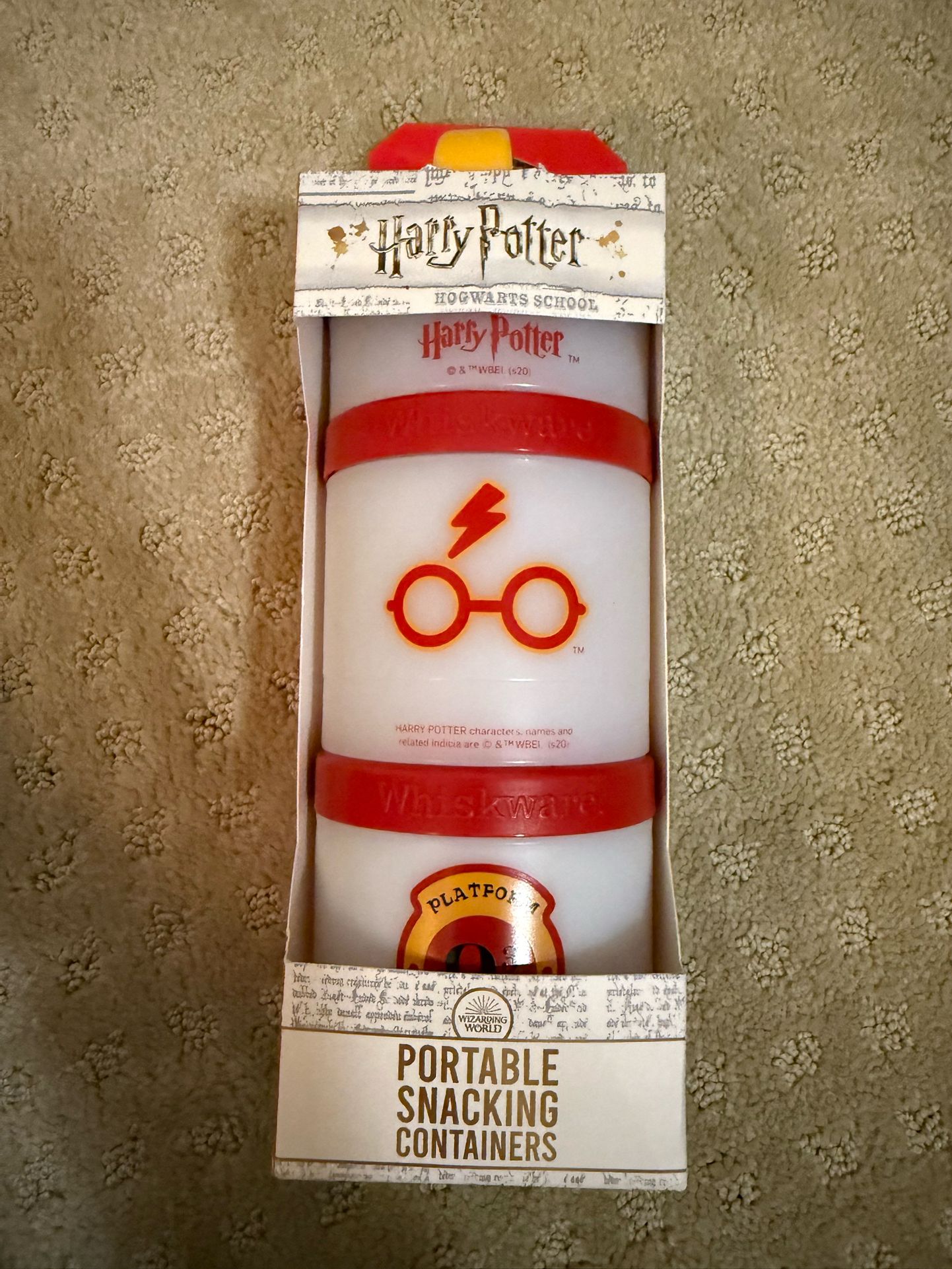 NEW Harry Potter Portable Snack Containers – Stackable Travel Set