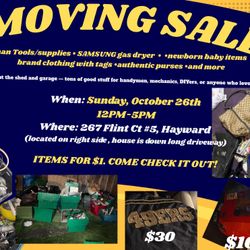 MOVING SALE 