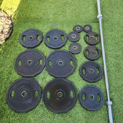 Iron Grip Olympic Weights And Barbell