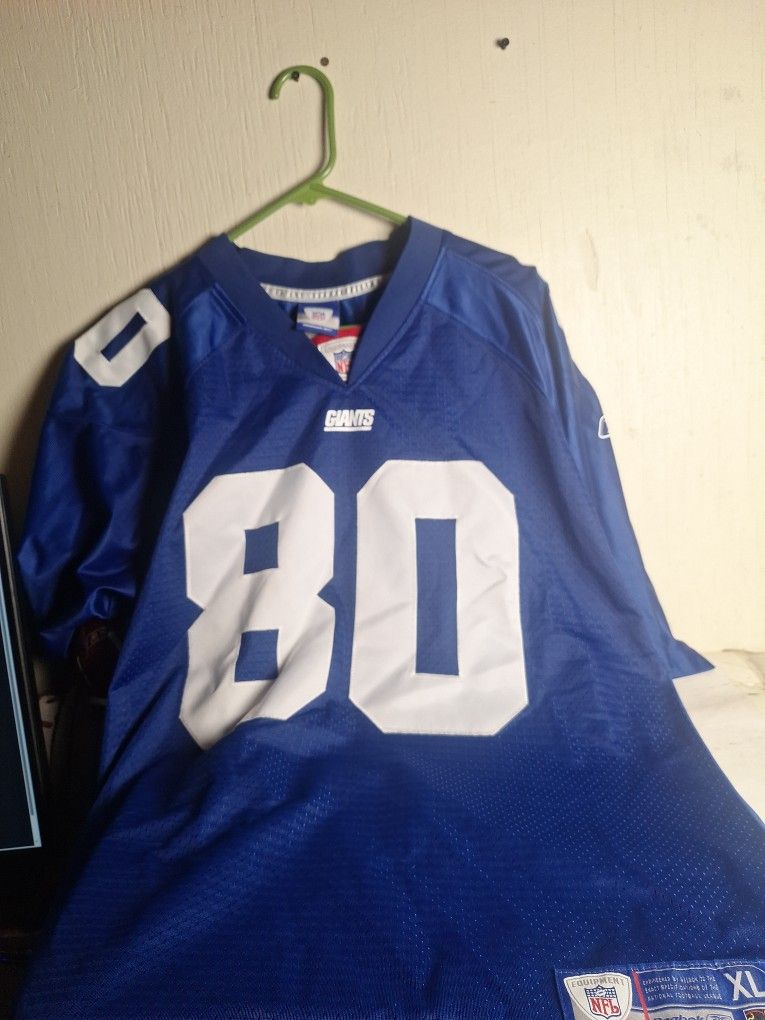 N.Y. GIANTS NFL #80 JERSEY (XL), JEREMY SHOCKEY