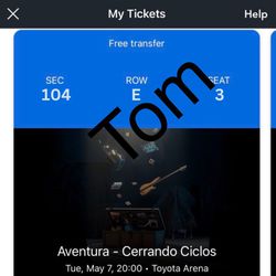 Aventura Tickets | Tue May 7