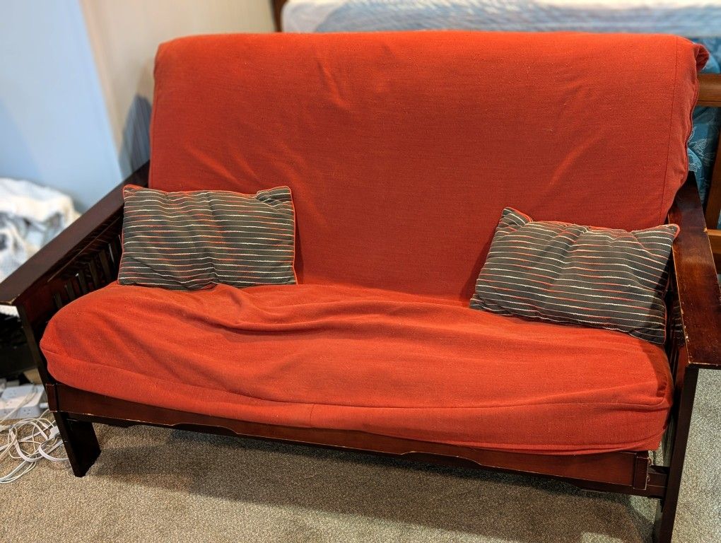 Wooden Frame Futon Sofa/Bed Combo
