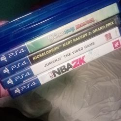 PS4 Games All Six For Fifty Or $40 
