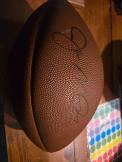 Joe Montana autographed football with coa